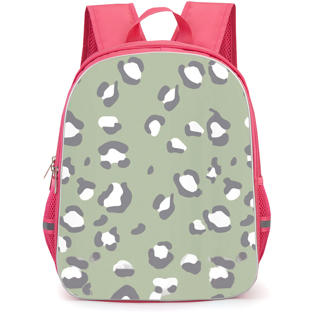 Coconut Lane Art Pattern School Backpack StudentPack - Coconut Lane Sage Leopard Art Poster