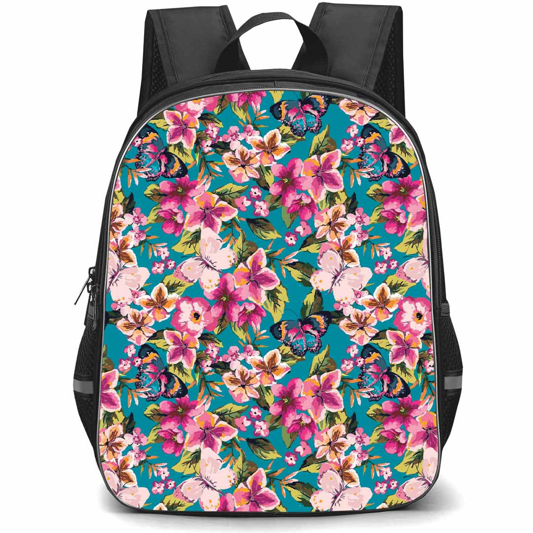Floral Pattern Art School Backpack StudentPack - Floral Pattern Blooming Bliss Art Poster