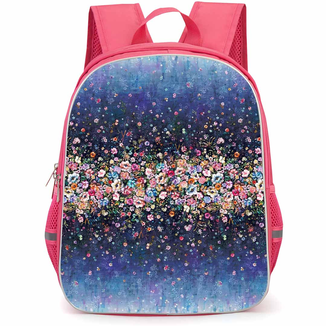 Floral Pattern Art School Backpack StudentPack - Floral Pattern Fleur Couture Poster