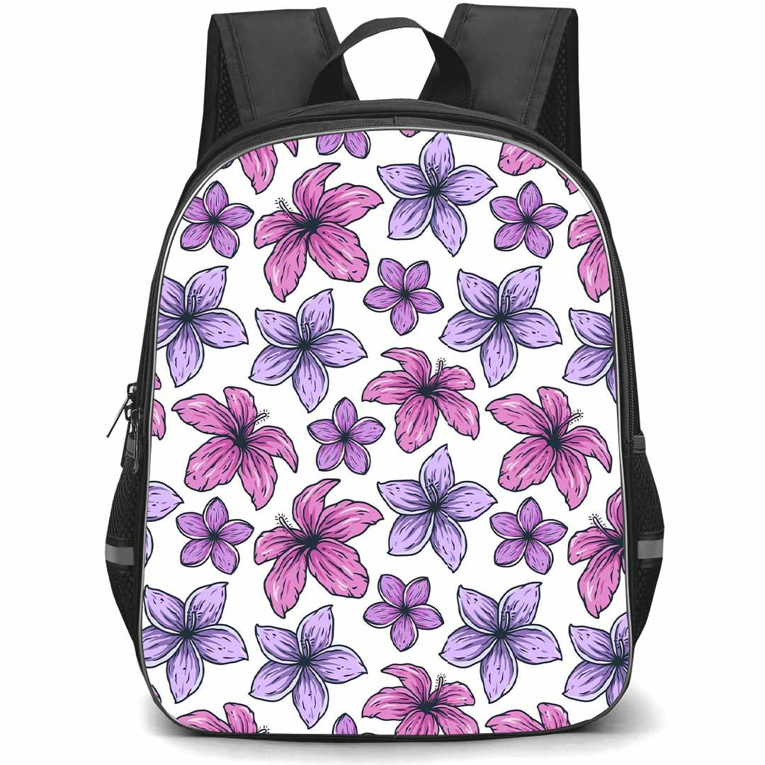 Floral Pattern Art School Backpack StudentPack - Floral Pattern Hawaii Flower Poster