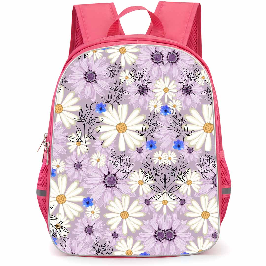 Floral Pattern Art School Backpack StudentPack - Floral Pattern Lavender Daisy Dream Poster