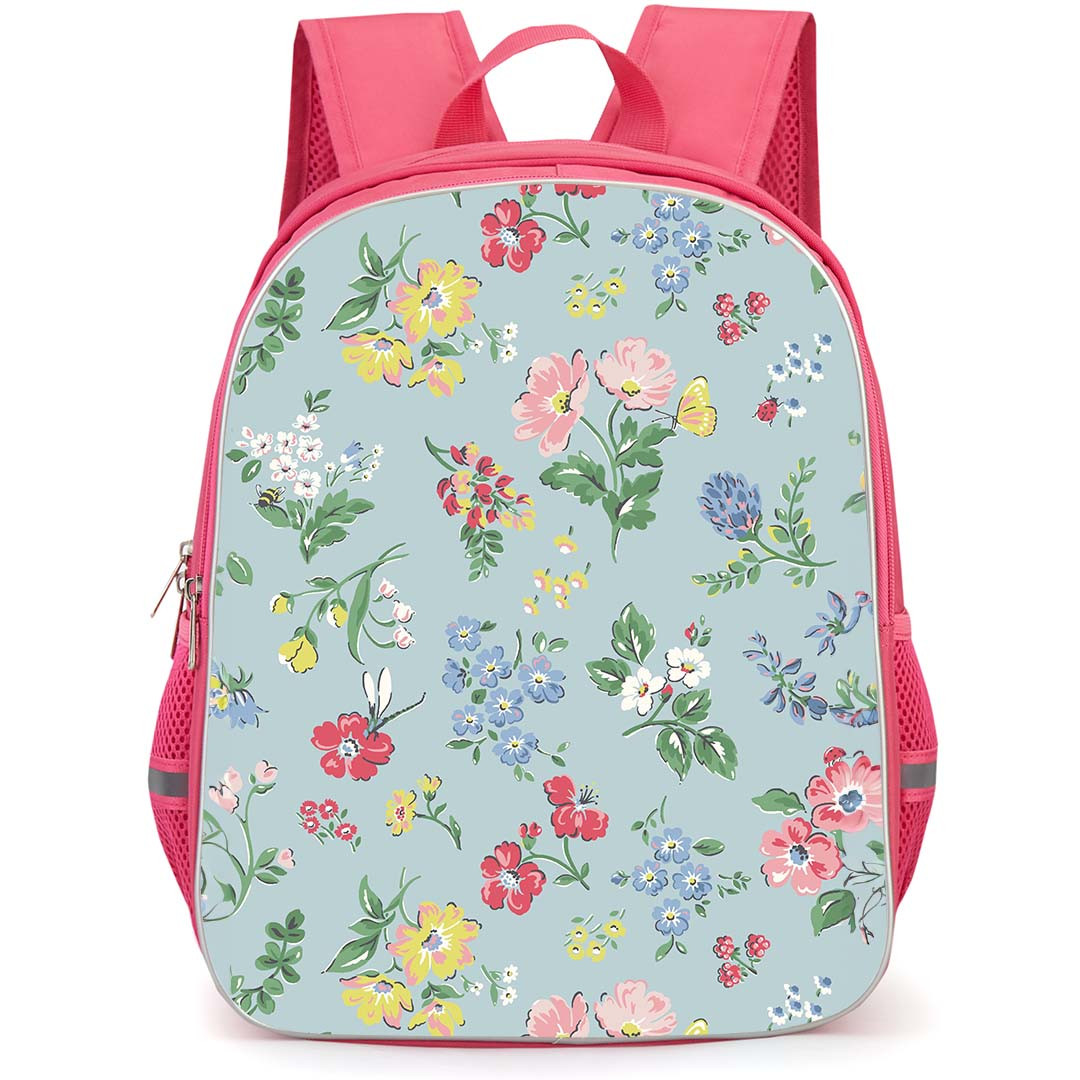 Floral Pattern Art School Backpack StudentPack - Floral Pattern Walls Republic Vintage Paisley Blossoms Poster