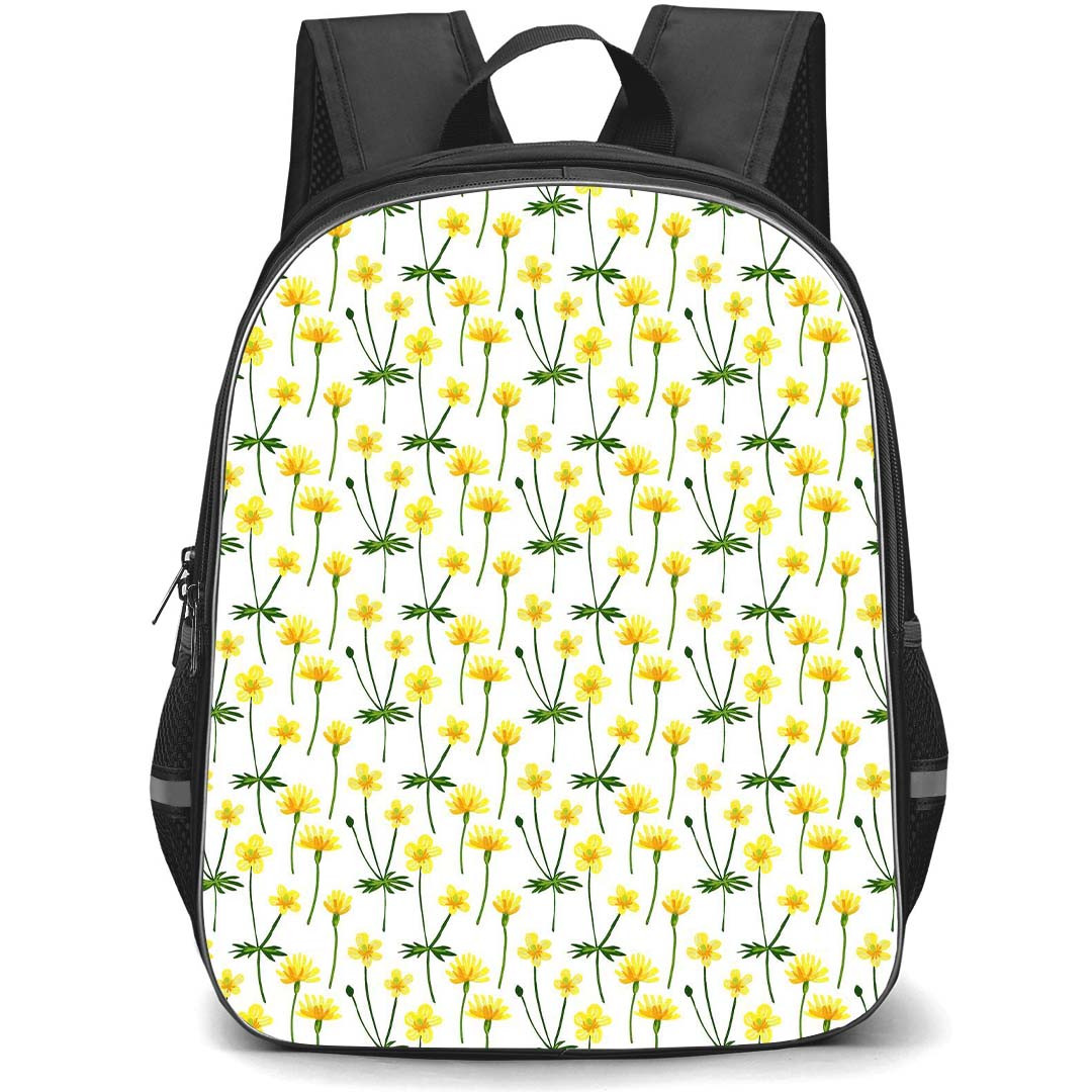 Floral Pattern Art School Backpack StudentPack - Floral Pattern Wild Herbs Poster