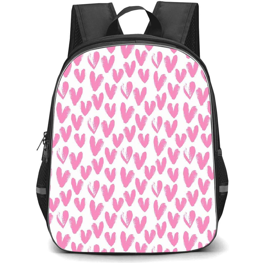 Heart Pattern School Backpack StudentPack - Heart Pattern Seamless Pattern Seamless Small Pink Hearts Poster