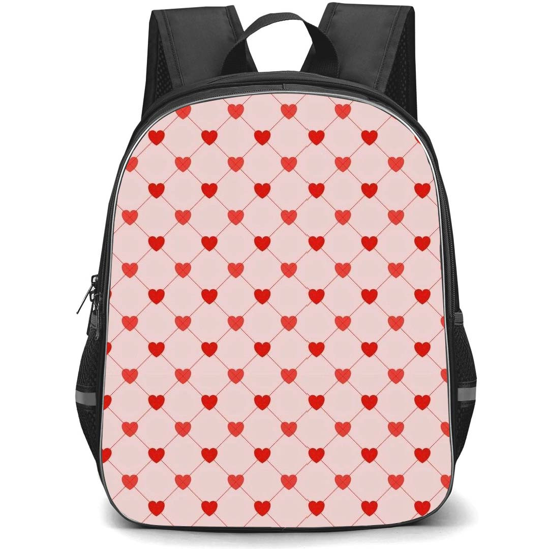 Heart Pattern School Backpack StudentPack - Heart Pattern Seamless Pattern With Hearts Poster