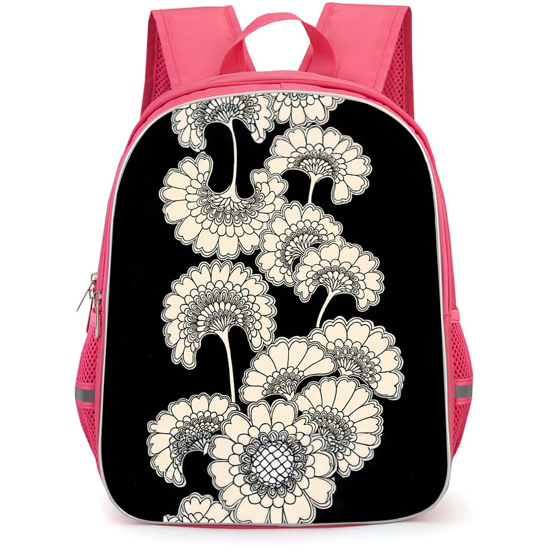 Kate Spade School Backpack StudentPack - Kate Spade Hollyhock Floral Clear Cream Poster