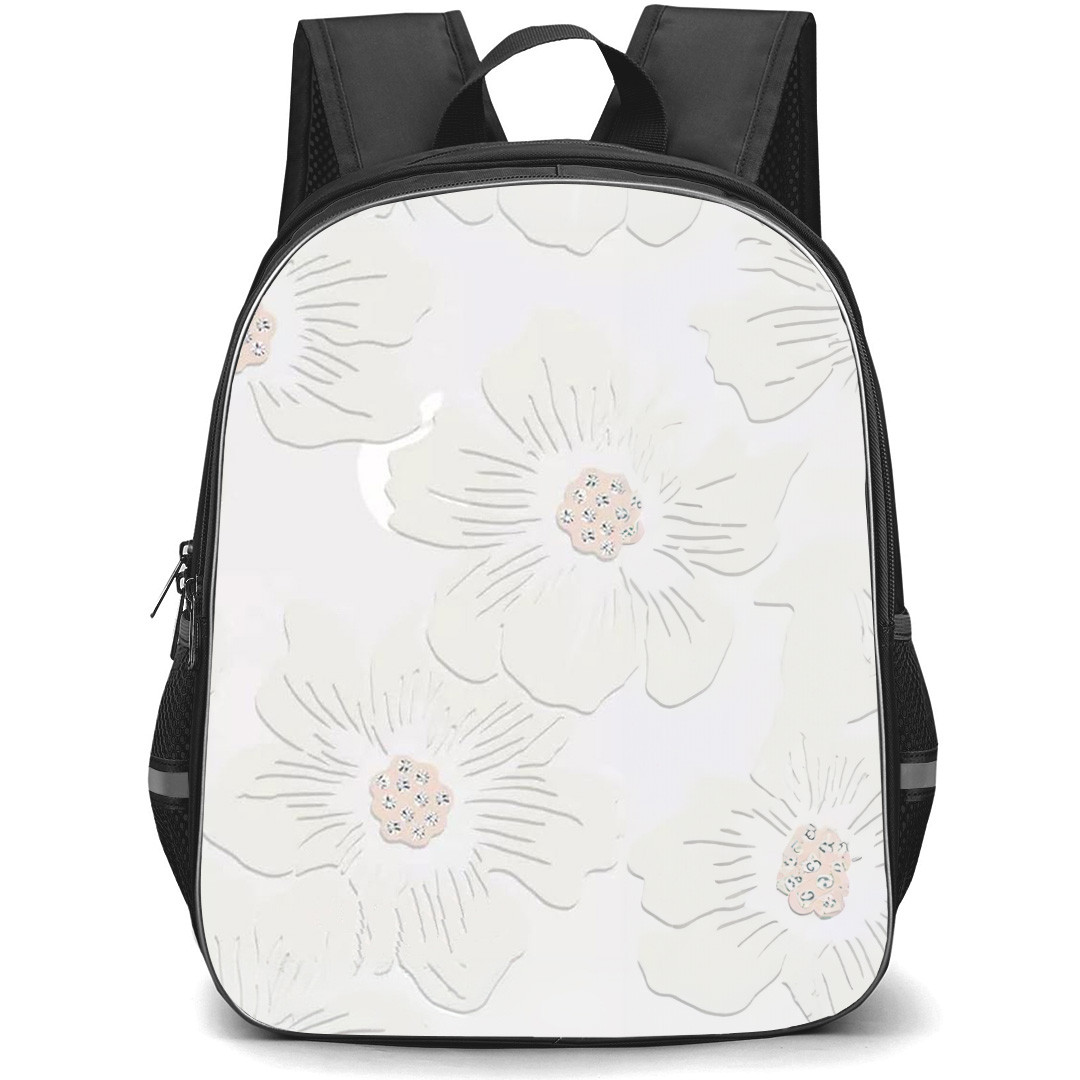 Kate Spade School Backpack StudentPack - Kate Spade Hollyhock Floral Clear Cream With Stones Poster