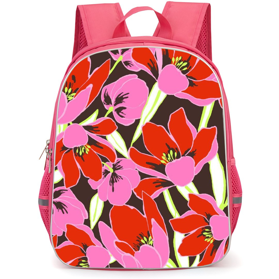 Kate Spade Backpack StudentPack - Kate Spade Pink And Red Flowers Poster