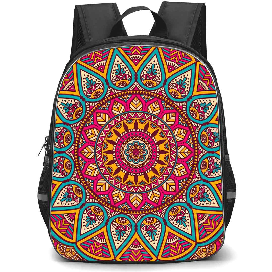 Mandala Pattern School Backpack StudentPack - Mandala Pattern Indian Design Poster