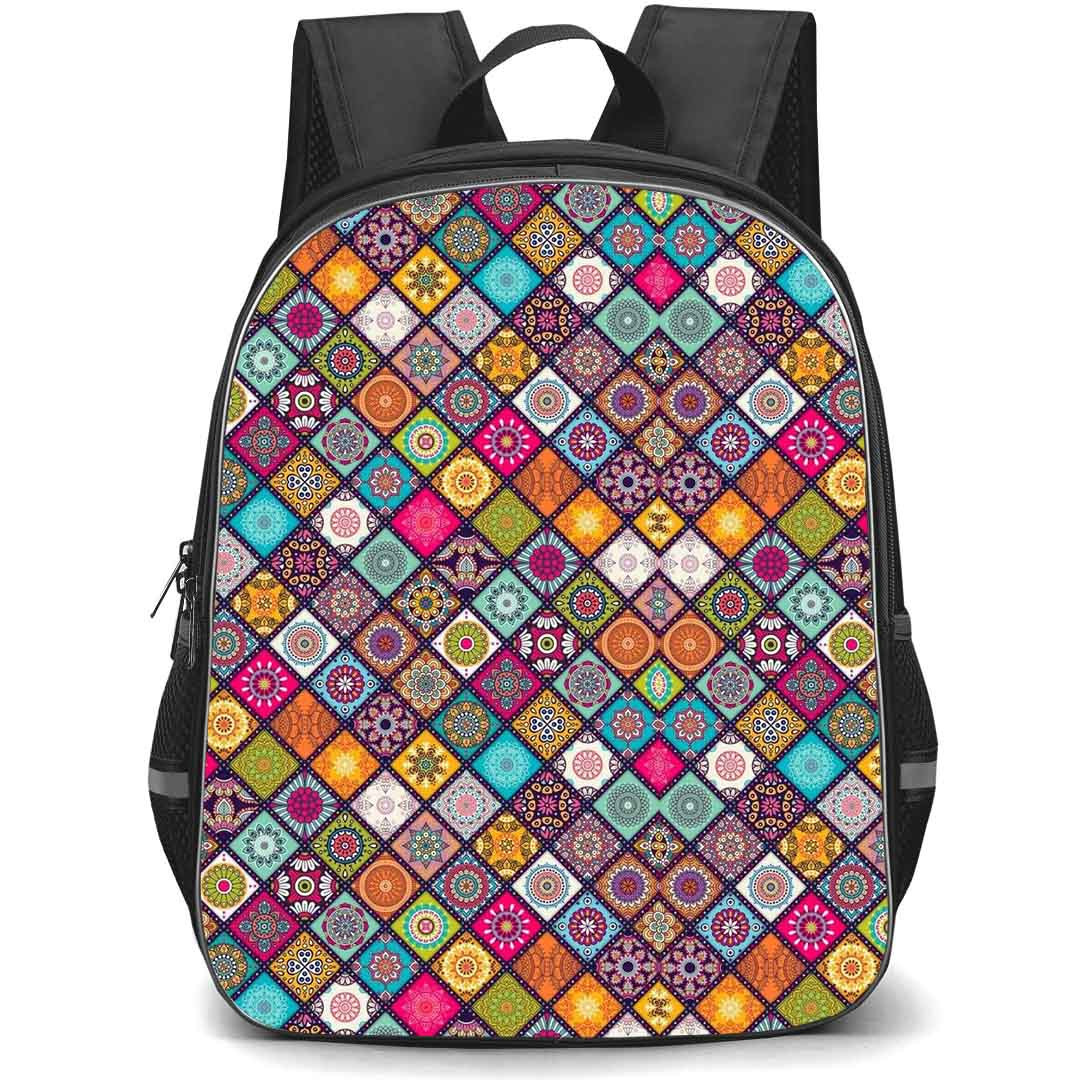 Mandala Pattern School Backpack StudentPack - Mandala Pattern Raician Art Poster