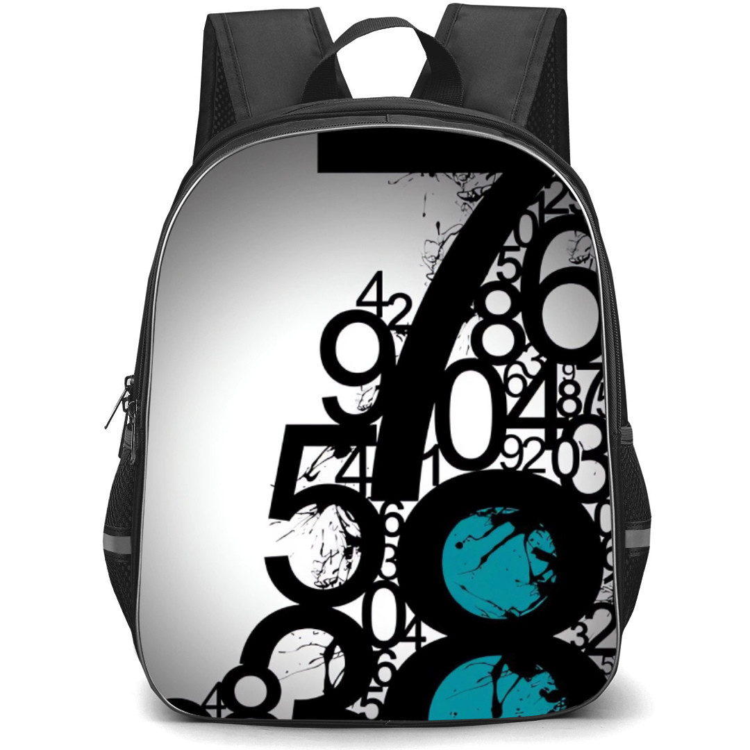 Art Pattern Backpack StudentPack - Countdown Splattered Black Paint