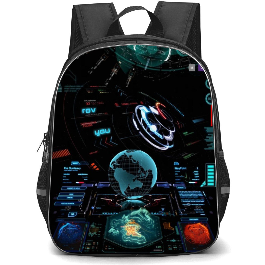 Art Pattern Backpack StudentPack - Science Globe Desktop