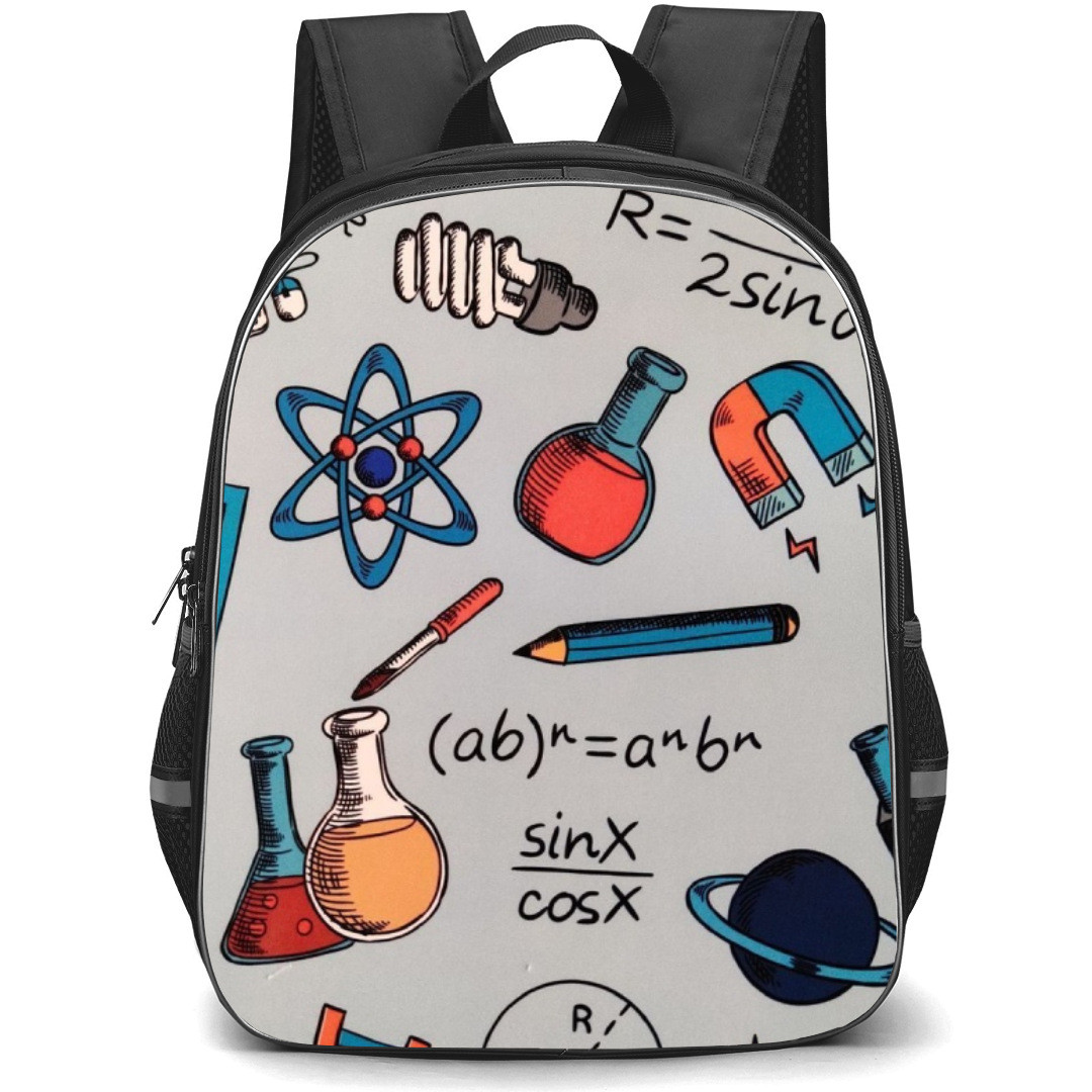 Art Pattern Backpack StudentPack - Science Pattern Comic Art