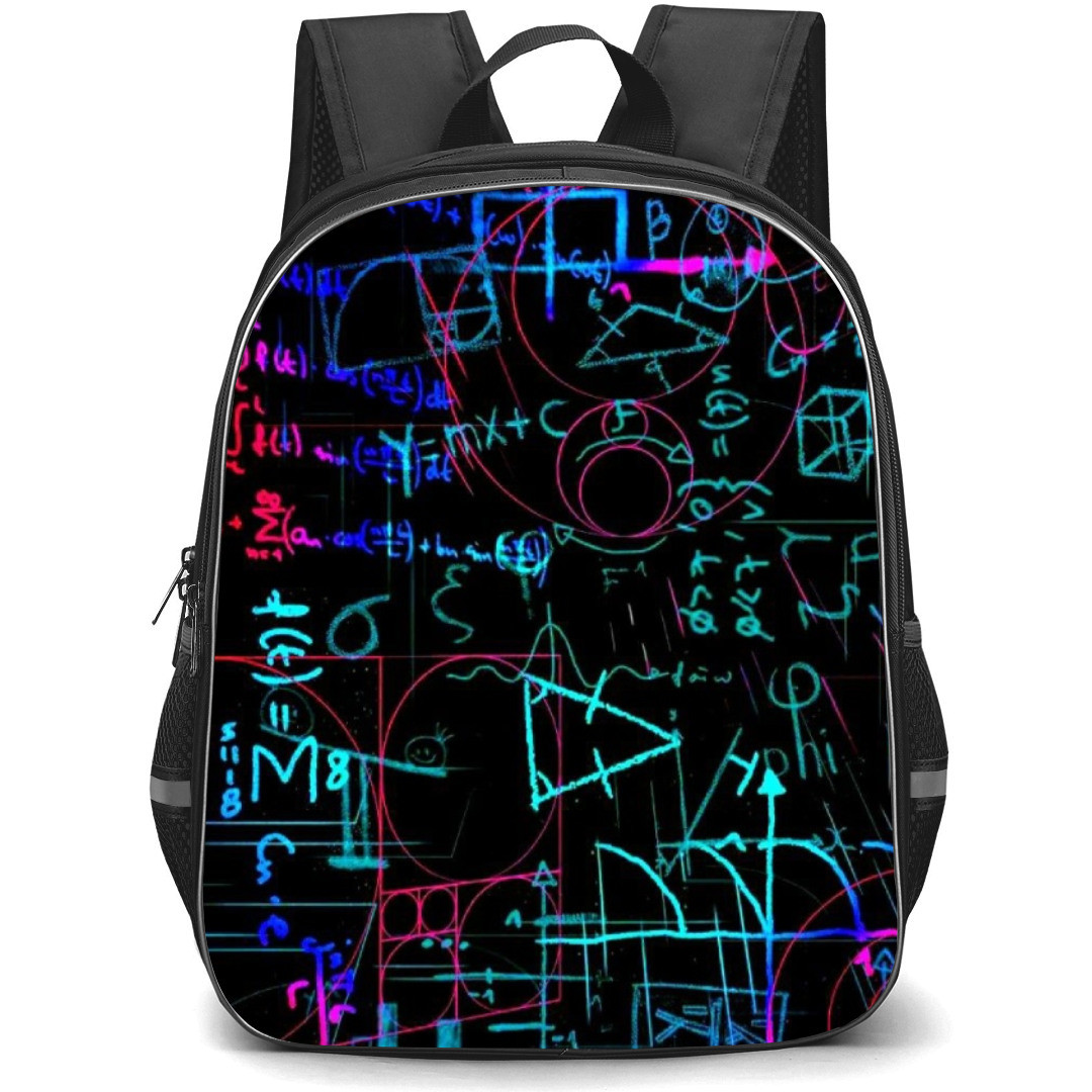 Art Pattern Backpack StudentPack - Physics Lectures Neon Board