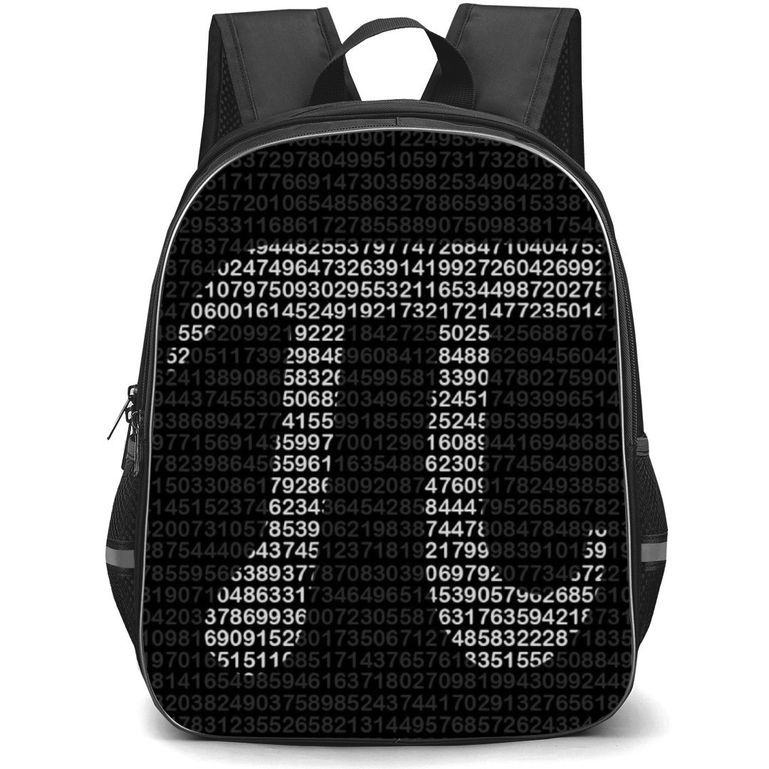 Art Pattern Backpack StudentPack - Pi Pattern Art