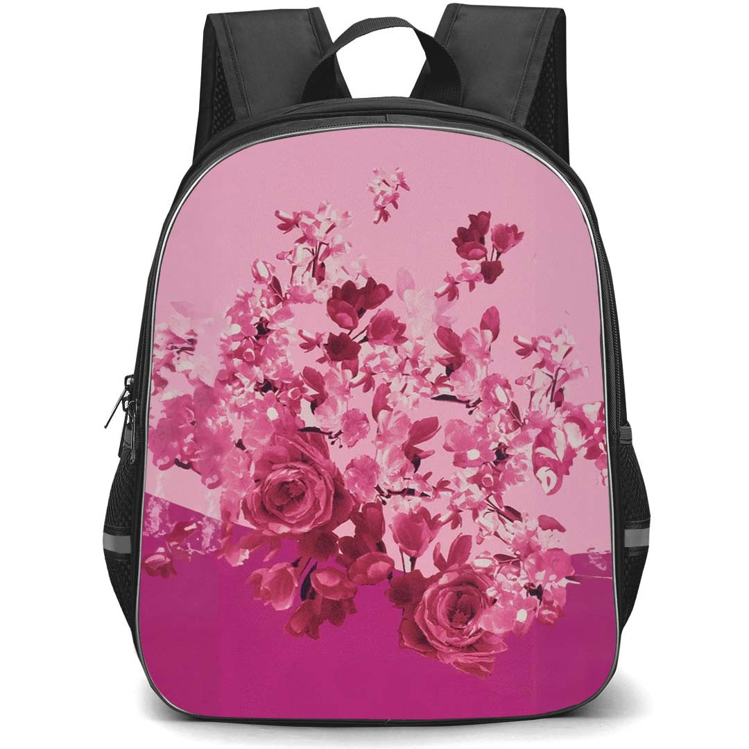 Ted Baker School Backpack StudentPack - Ted Baker Pink Scattered Flowers Art Poster