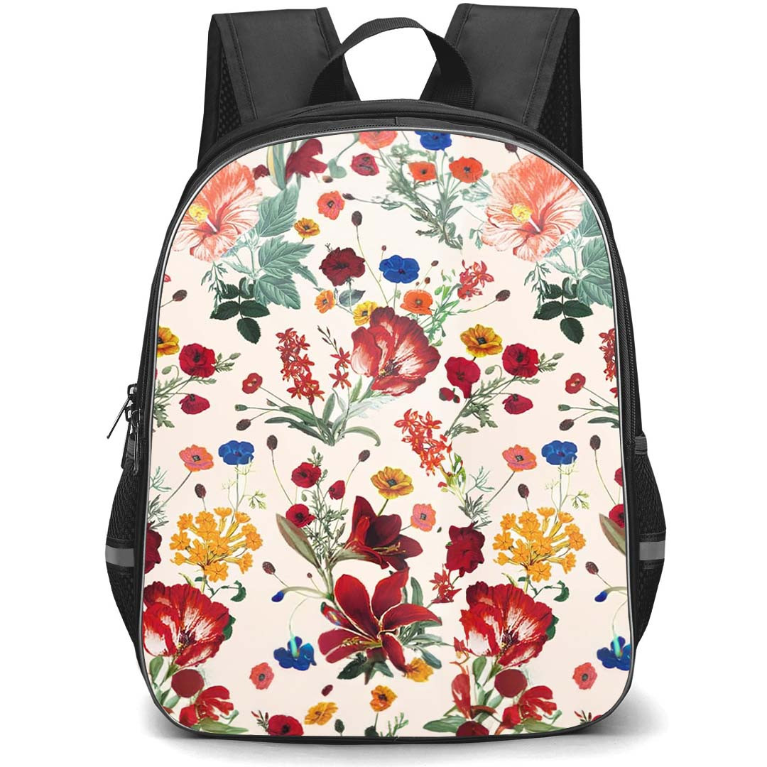 Velvet Caviar School Backpack StudentPack - Velvet Caviar Floral Wildflowers Art Poster
