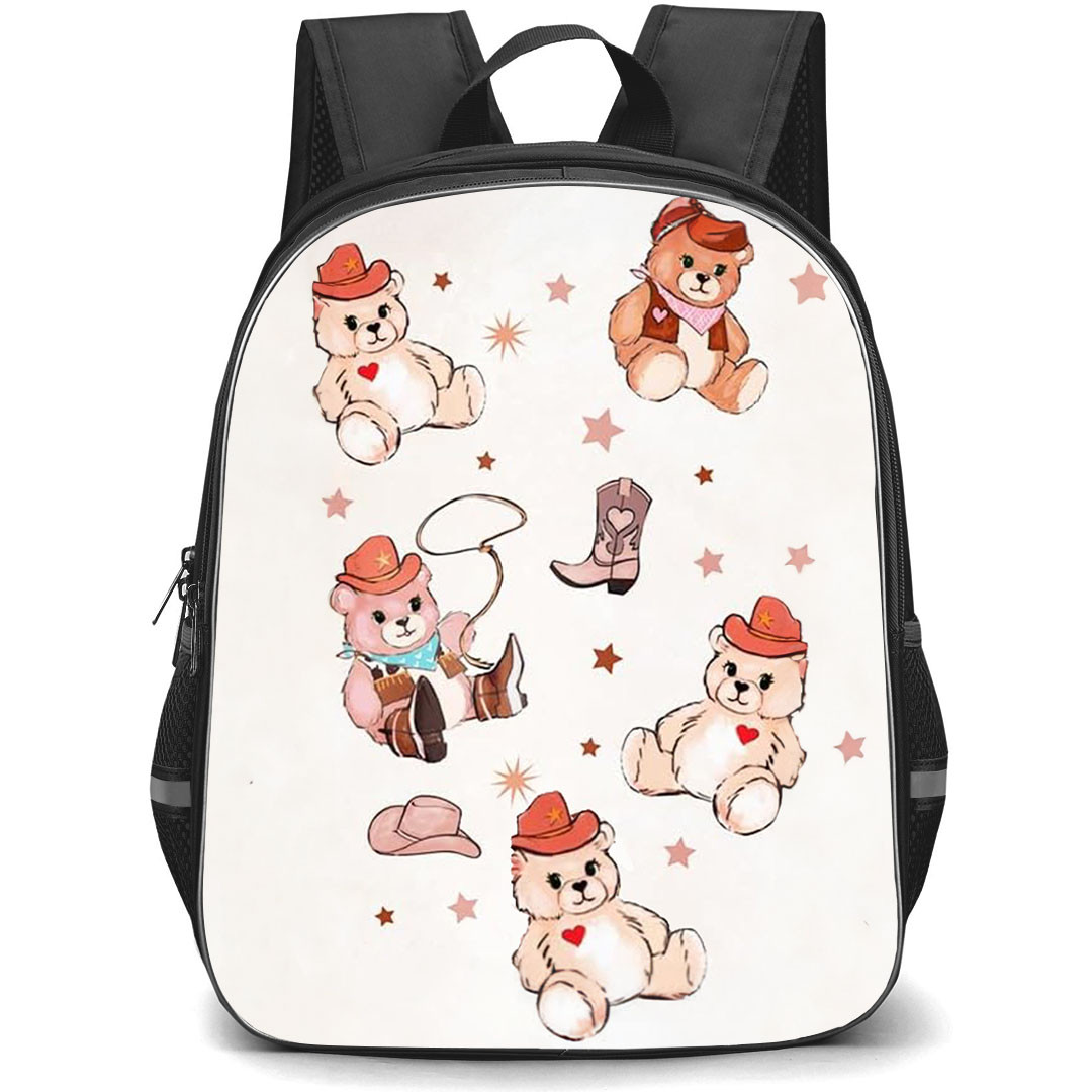 Velvet Caviar School Backpack StudentPack - Velvet Caviar Western Cowboy Teddy Bear Poster