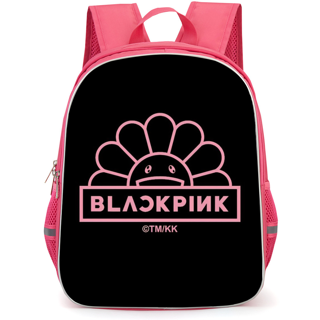 Takashi Murakami Backpack StudentPack - Takashi Murakami X Blackpink Logo Black Background