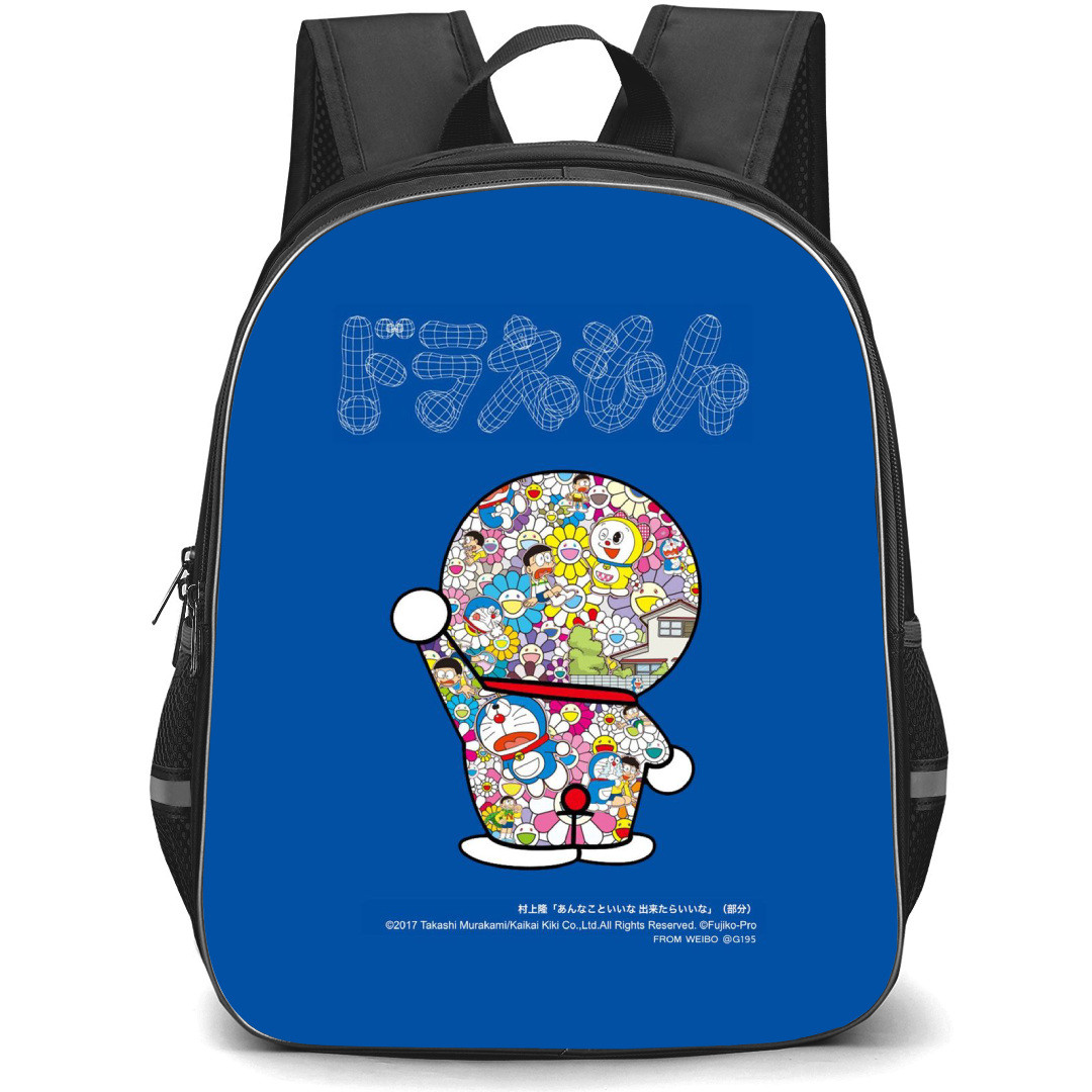 Takashi Murakami Backpack StudentPack - Takashi Murakami X Doraemon On Blue Background
