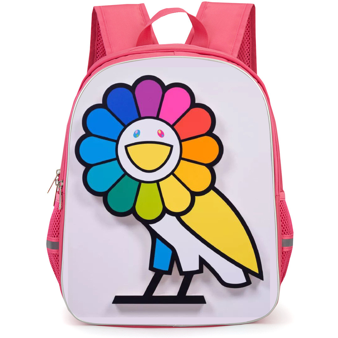 Takashi Murakami Backpack StudentPack - Takashi Murakami X OVO OWL Vinyl Sticker On White Background