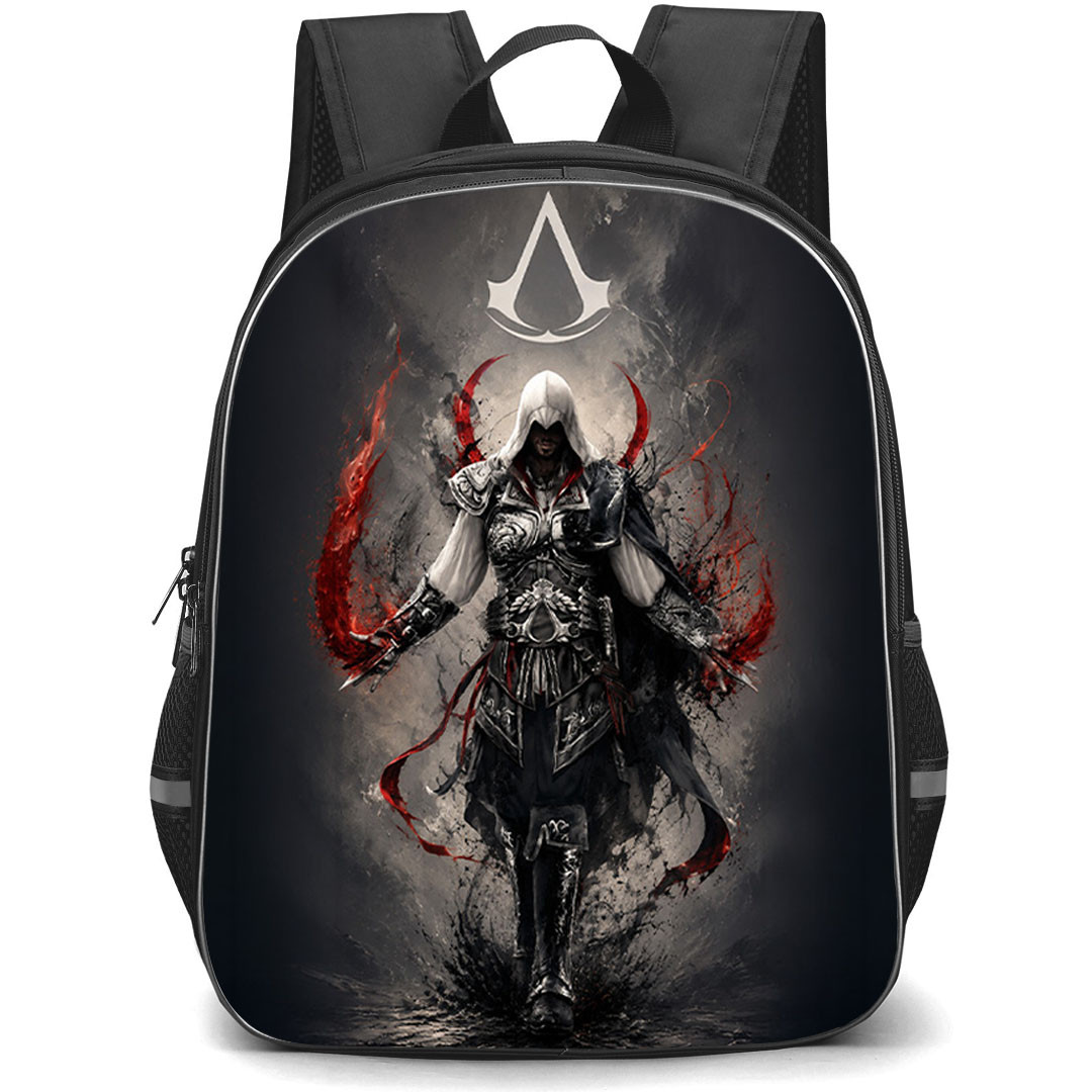 Assassins Creed Backpack School Bag StudentPack - Assassins Creed Ezio Dark Fantasy Poster
