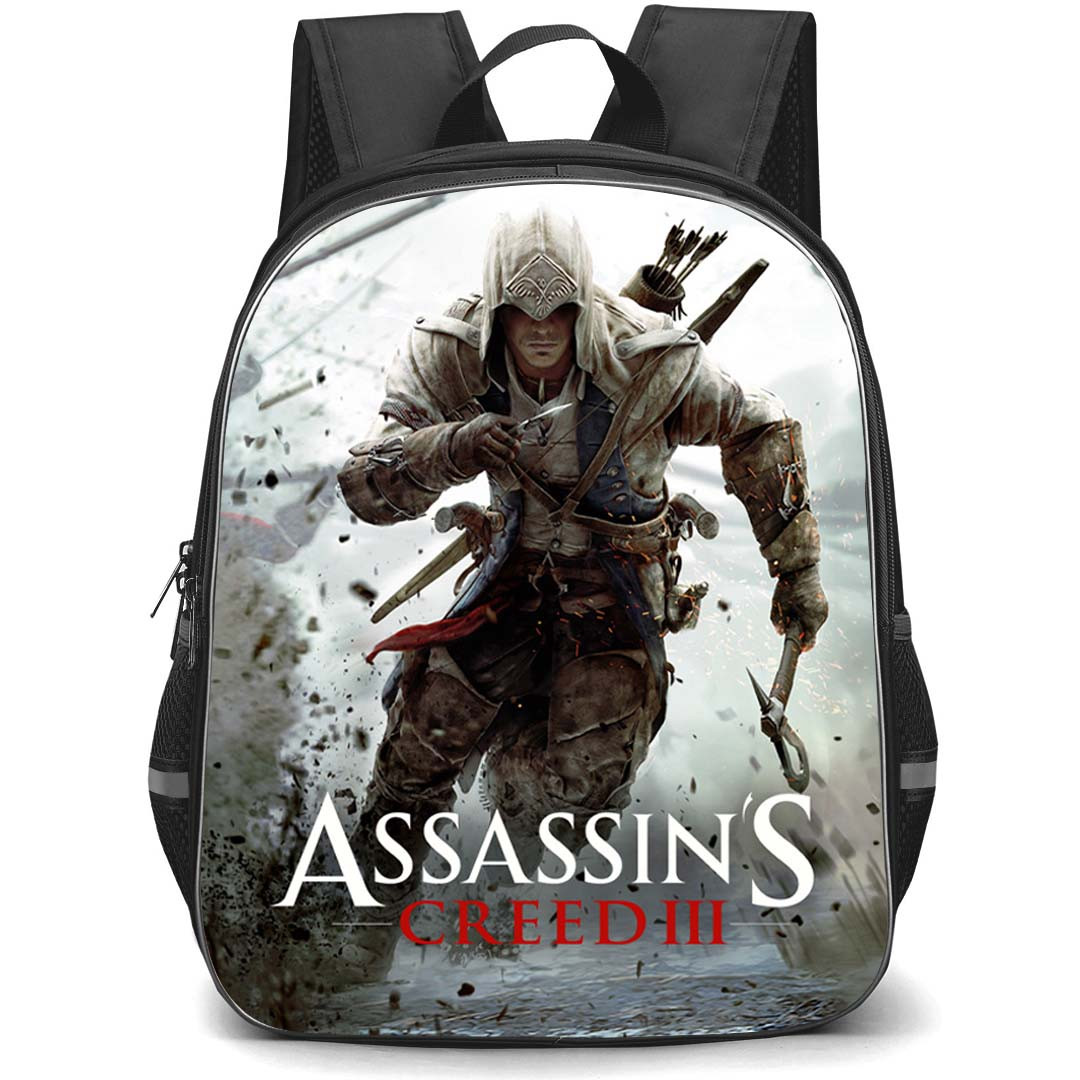 Assassins Creed Backpack School Bag StudentPack - Assassins Creed III Video Game 2012 Poster