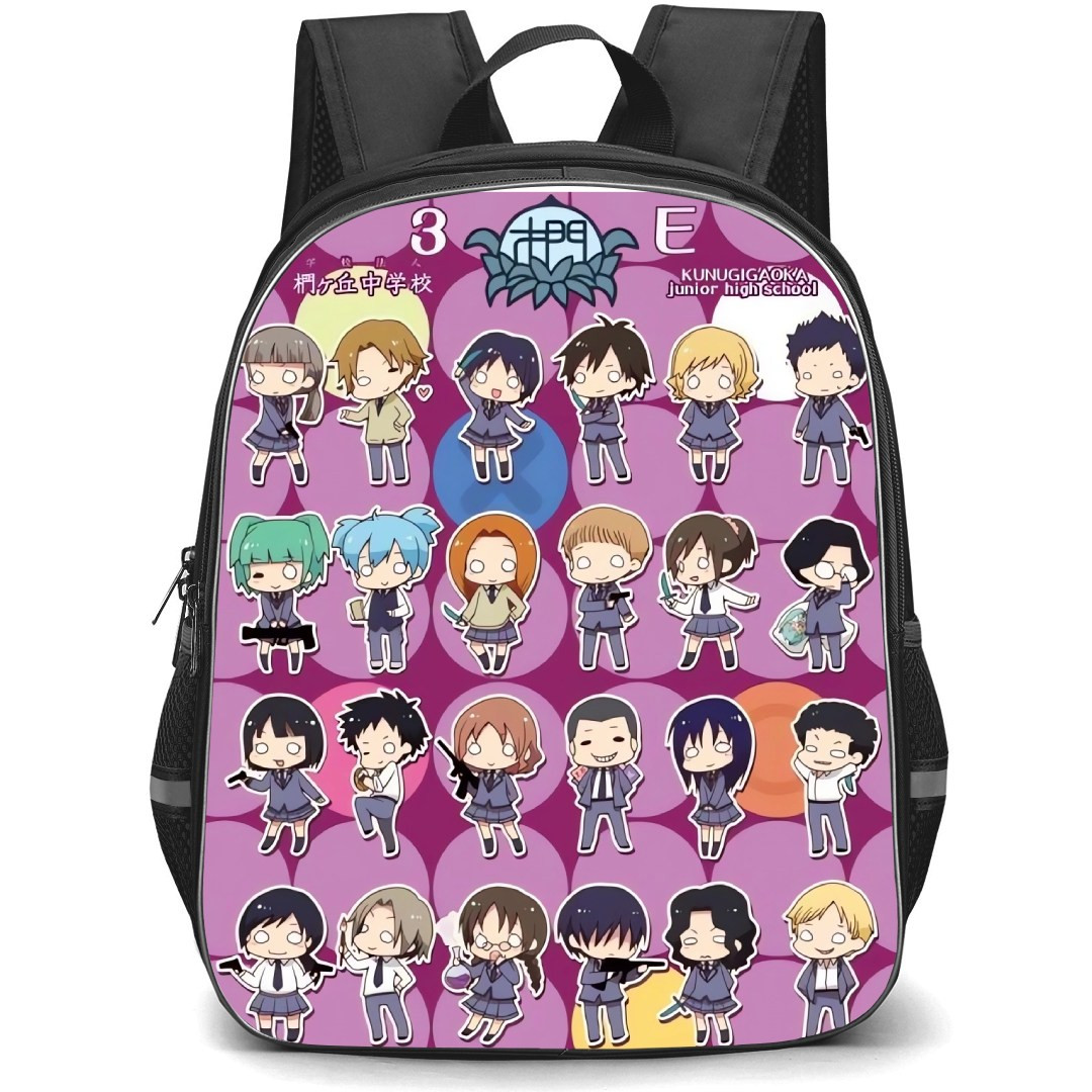 Assassination Classroom Backpack StudentPack - Assassination Classroom Character Pattern Art Poster
