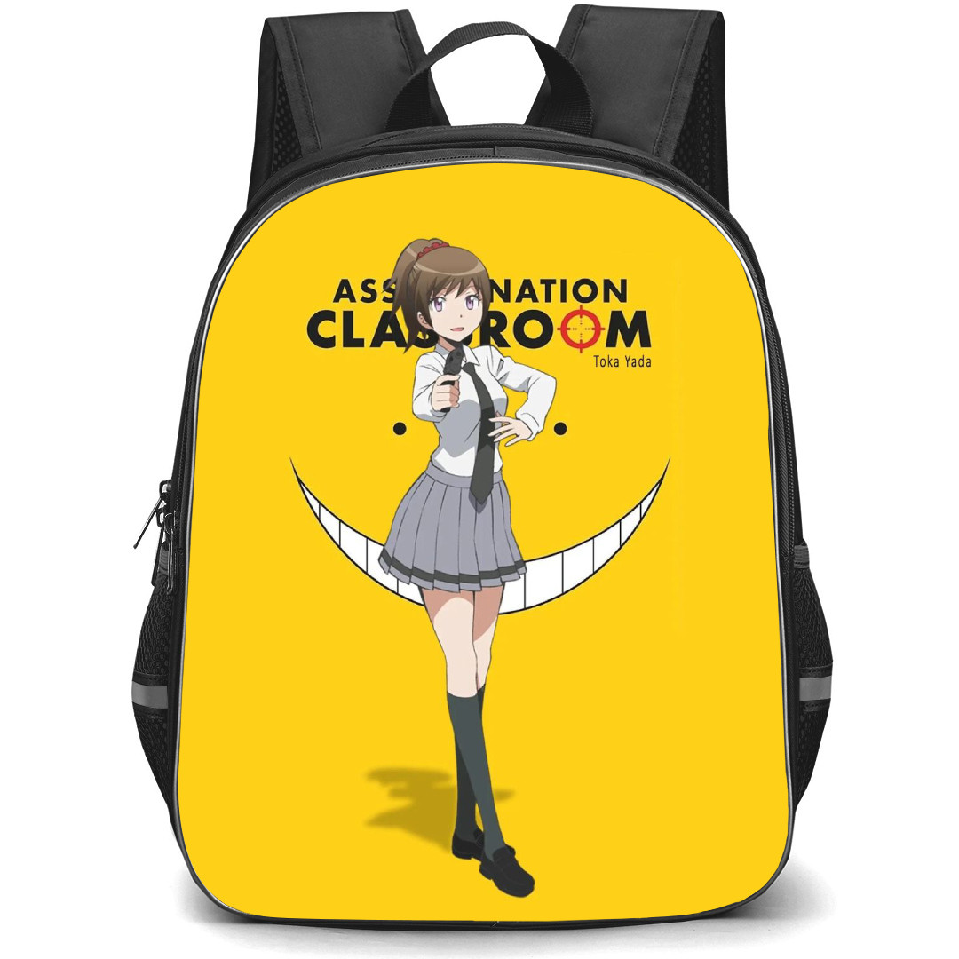 Assassination Classroom Toka Yada Backpack StudentPack - Toka Yada Standing On Yellow Background