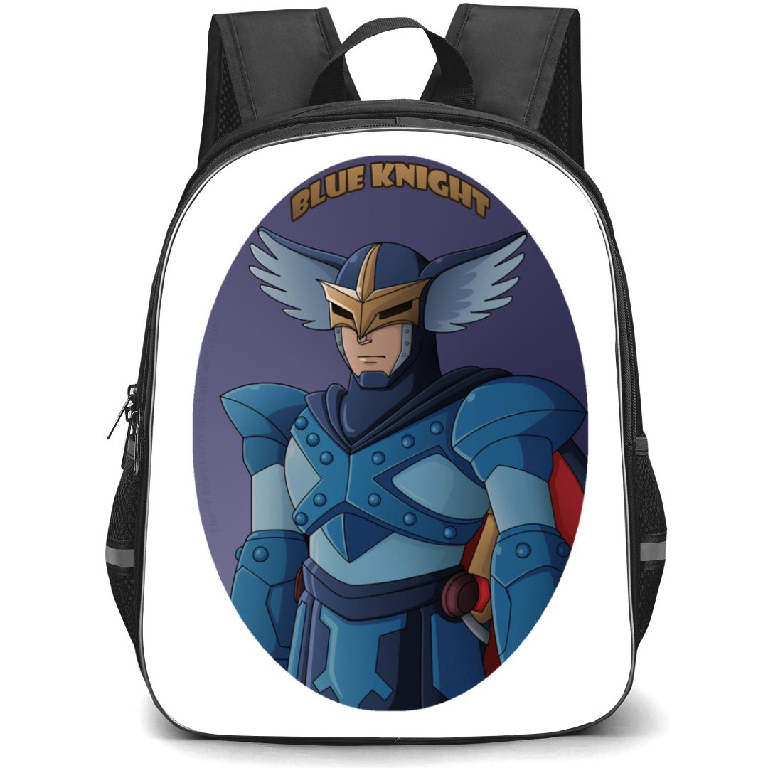 Astro Boy Blue Knight Backpack StudentPack - Blue Knight Portrait Blue Background