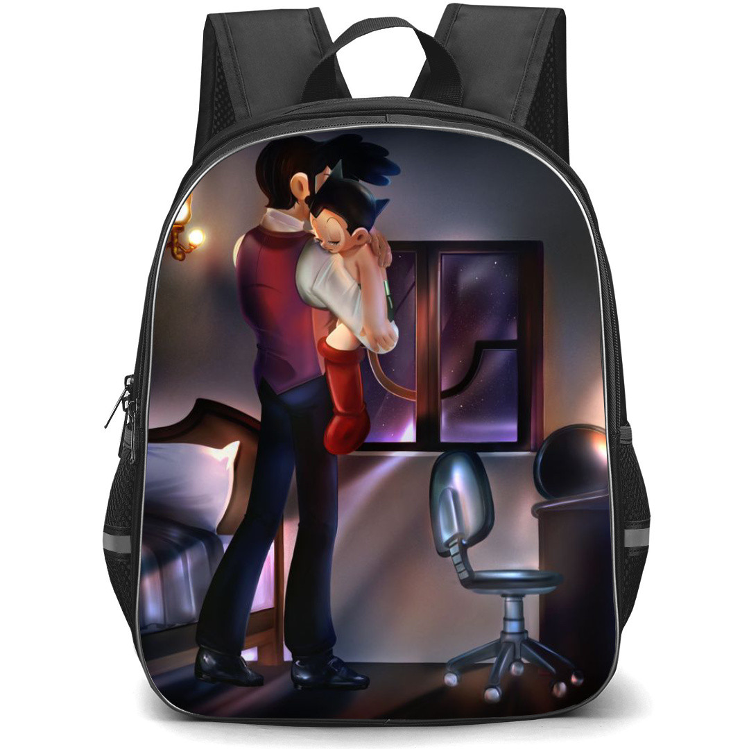 Astro Boy Backpack StudentPack - Astro Boy Dr Tenma In The Room 3D Cartoon Illustration