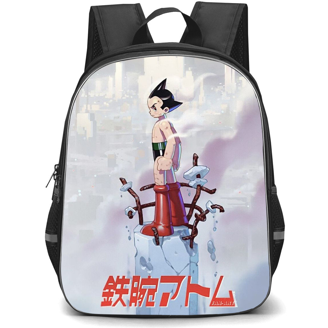 Astro Boy Backpack StudentPack - Astro Boy Side Portrait Standing Cartoon