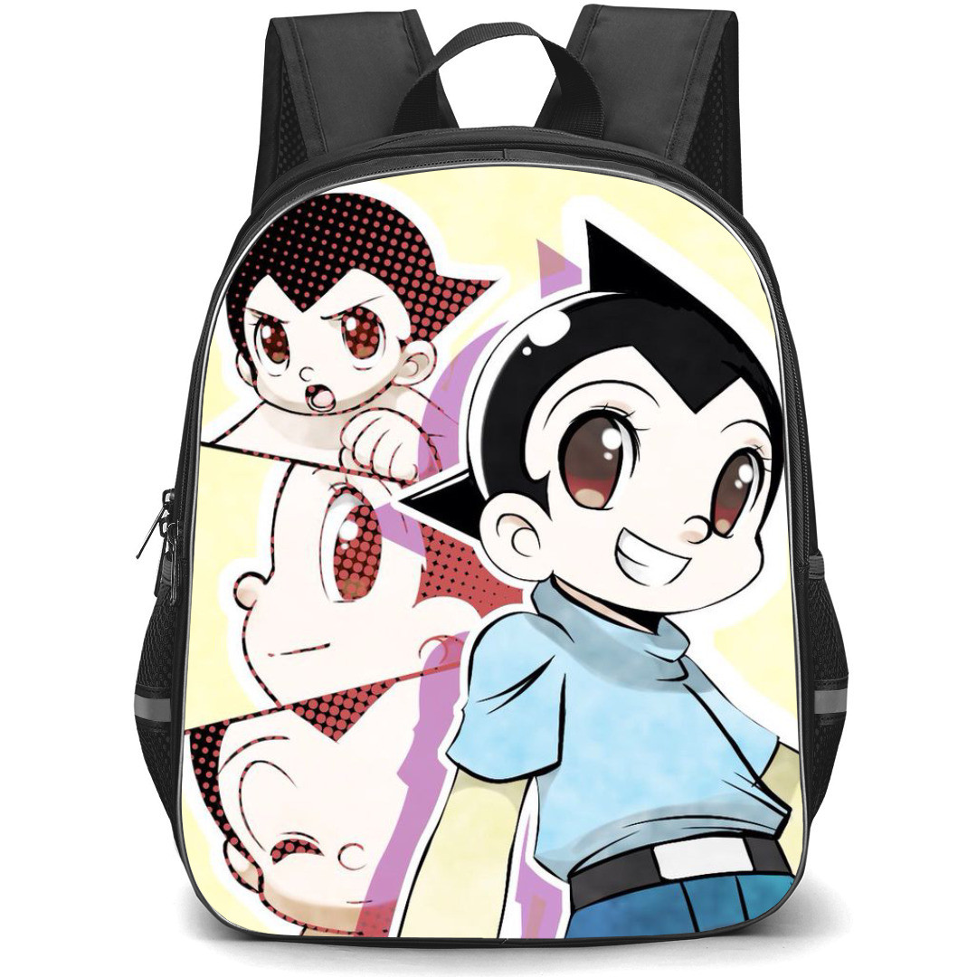 Astro Boy Backpack StudentPack - Astro Boy With Three Portraits Cartoon