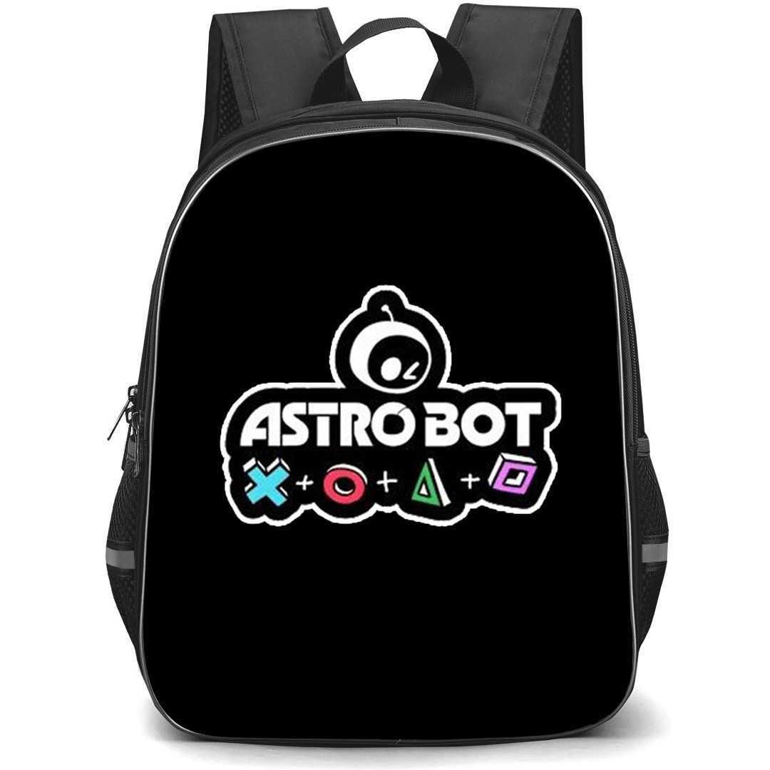 Astro Bot Backpack School Bag StudentPack - Astro Bot Rescue Mission PlayStation Symbols Sticker