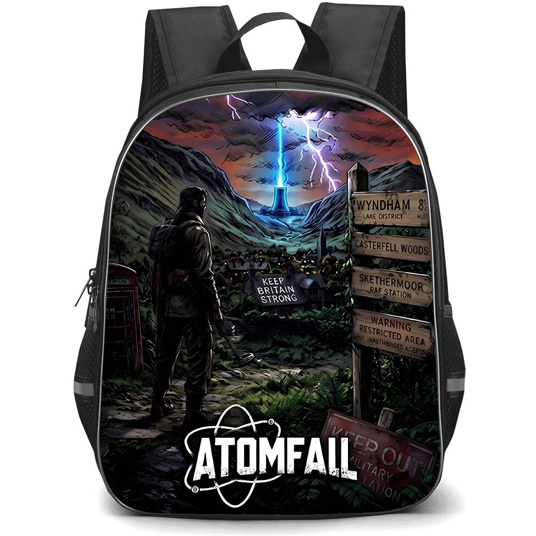 Atomfall Backpack School Bag StudentPack - Atomfall Game Comic Cover Art