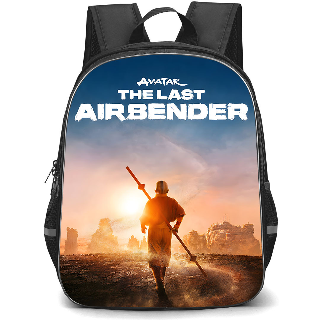Avatar The Last Airbender Aang Backpack School Bag StudentPack - Aang Back Walking Portrait Series Poster