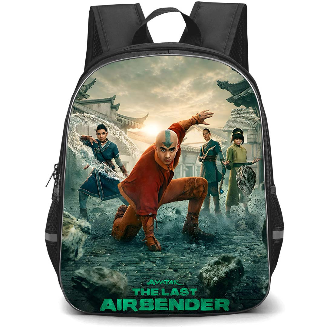 Avatar The Last Airbender Backpack School Bag StudentPack - Avatar The Last Airbender Characters Fighting Stance Series Poster