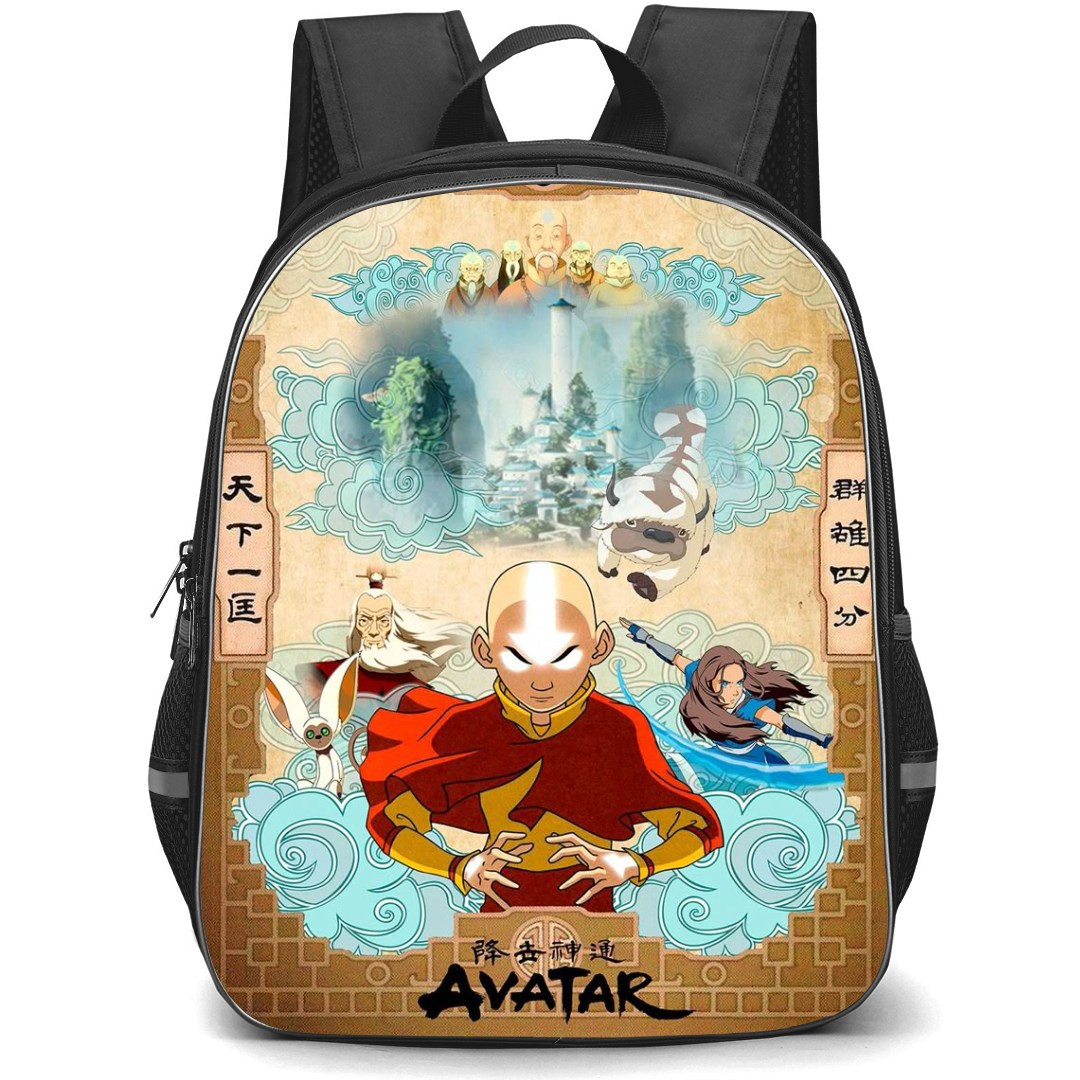 Avatar The Last Airbender Backpack StudentPack - Avatar The Last Airbender Character Anime Art Sticker