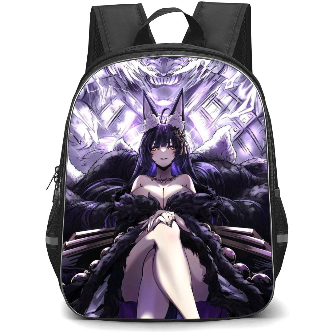 Azur Lane Musashi Backpack StudentPack - Musashi Sitting On Throne Anime Drawing Poster