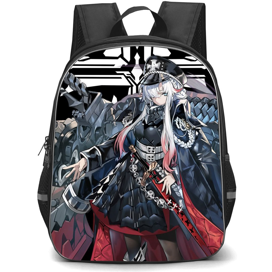 Azur Lane Odin Backpack StudentPack - Odin Anime Art On Black Background Sticker
