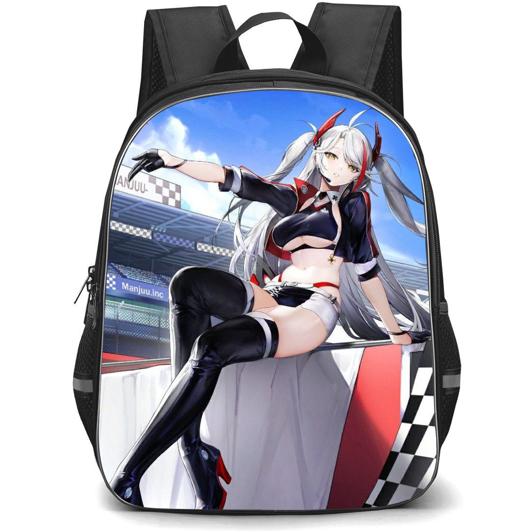Azur Lane Prinz Eugen Backpack StudentPack - Prinz Eugen Sitting On Blue Sky Anime Art Poster