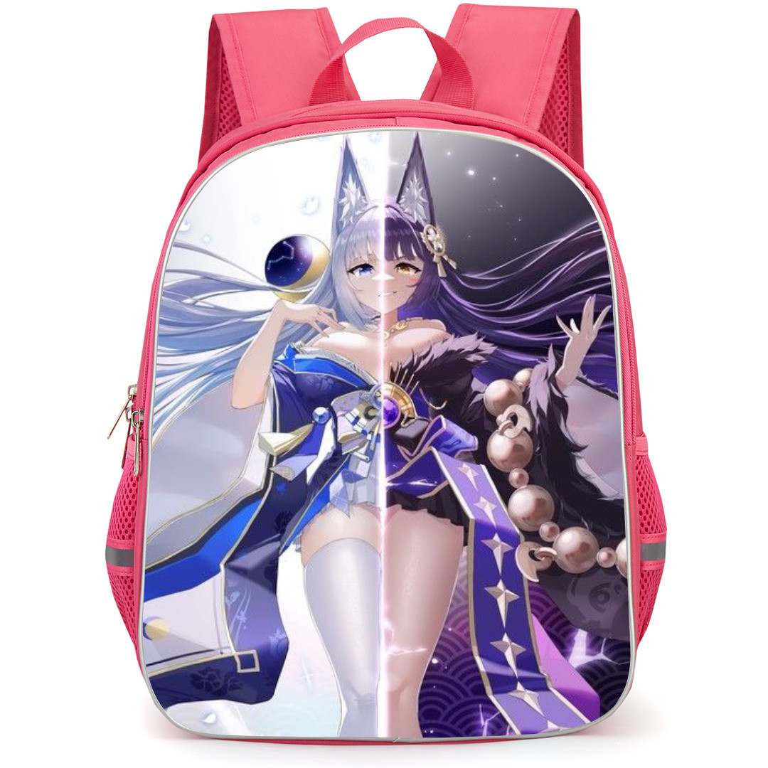 Azur Lane Backpack StudentPack - Azur Lane Shinano And Musashi Anime Art Illustration Poster