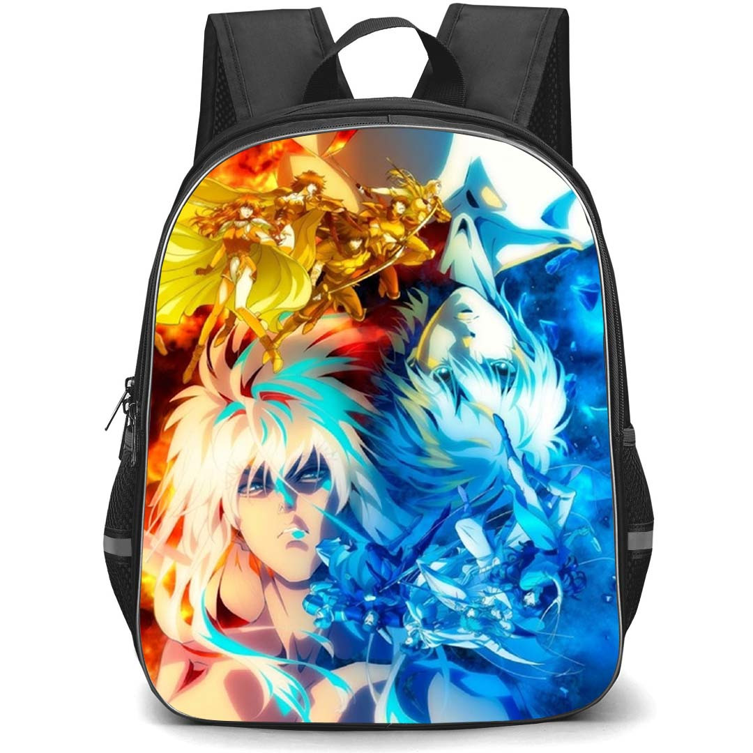Bastard Heavy Metal Dark Fantasy Backpack School Bag StudentPack - Dark Schneider And Kall Su Split Portrait Poster