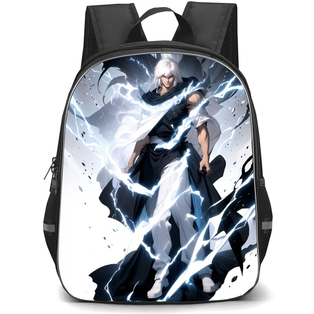 Bastard Heavy Metal Dark Fantasy Dark Schneider Backpack School Bag StudentPack - Dark Schneider Fierce Electric Power Portrait