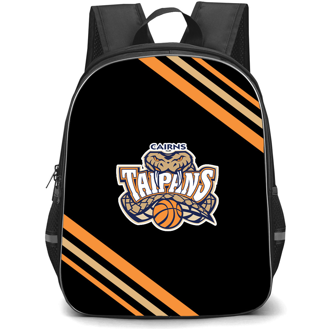 National Basketball League Cairns Taipans Backpack School Bag StudentPack - Large Logo With Stripe