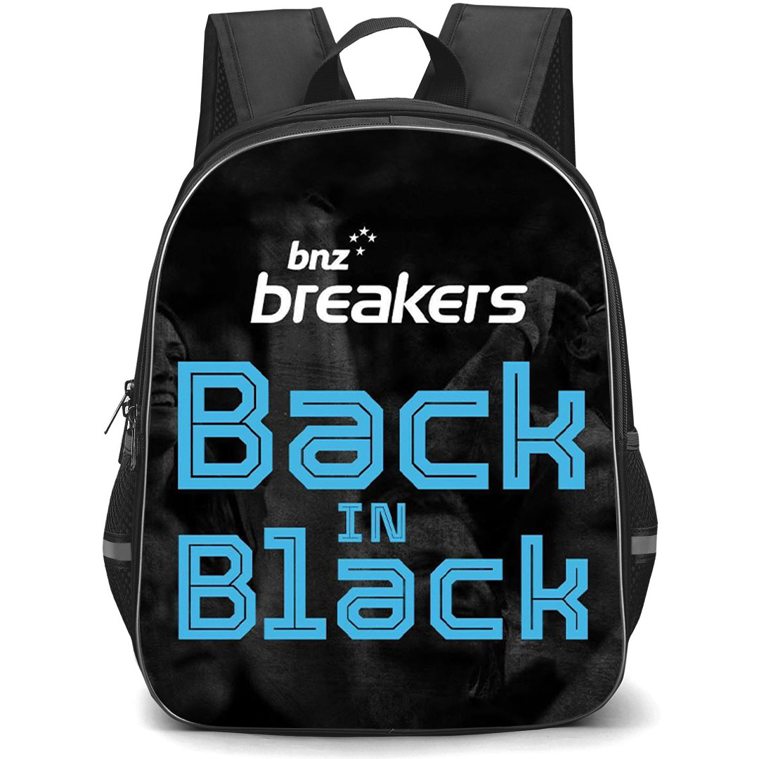 National Basketball League New Zealand Breakers Backpack School Bag StudentPack - New Zealand Breakers Back In Black Poster
