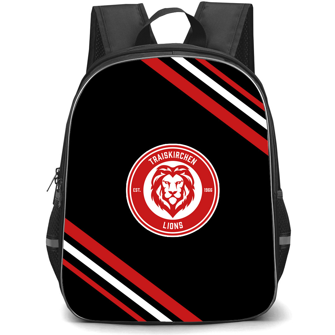 Traiskirchen Lions Backpack School Bag StudentPack - Large Logo With Stripe