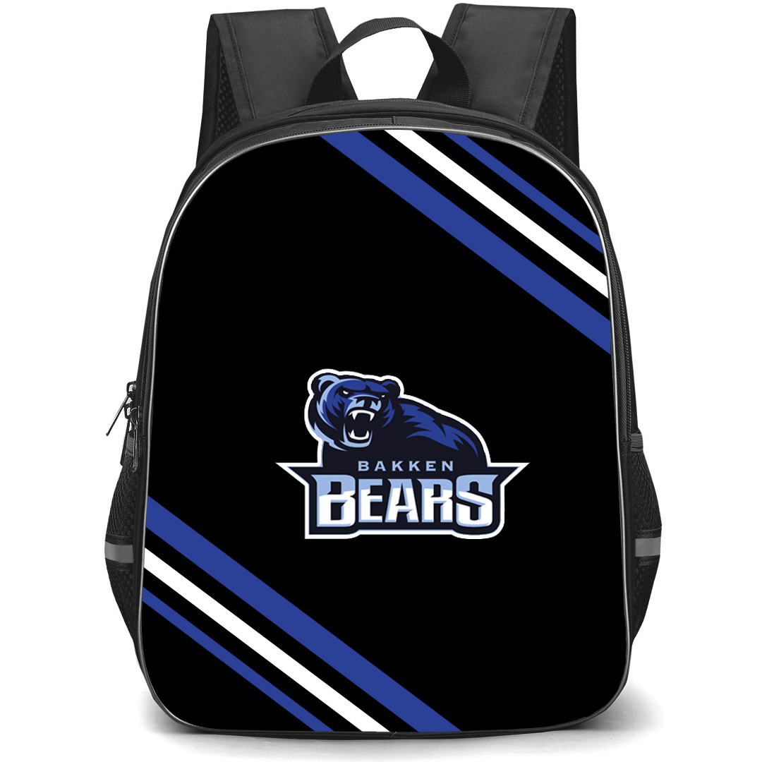 Bakken Bears Backpack School Bag StudentPack - Large Logo With Stripe