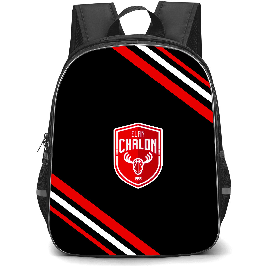 Elan Sportif Chalonnais Backpack School Bag StudentPack - Large Logo With Stripe
