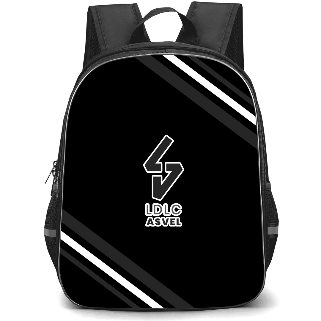 LDLC ASVEL Backpack School Bag StudentPack - Large Logo With Stripe